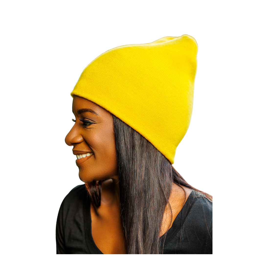 Fitted Beanie - Mustard Yellow