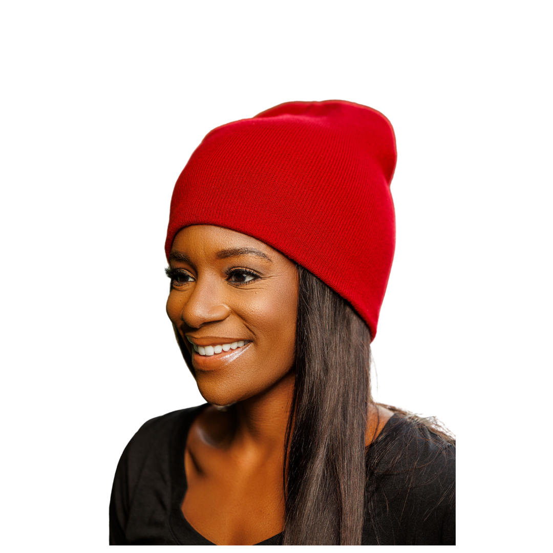 Fitted Beanie - Candy Apple